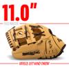 Franklin Sports Field Master Baseball + Softball Glove - Adult + Youth Glove - 11.0 Inch - Left Hand Throw - Men's + Women's - Camel Brown view 4