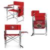 PICNIC TIME NFL San Francisco 49ers Sports Chair with Side Table, Beach Chair, Camp Chair for Adults view 1