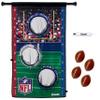 Franklin Sports NFL Mini Football Toss Target Game - NFL Door Jam Football Over the Door Target + (4) Mini Balls Set - 3 Hole Throwing Game for All Ages - Practice Passing + Aim view 1