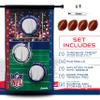 Franklin Sports NFL Mini Football Toss Target Game - NFL Door Jam Football Over the Door Target + (4) Mini Balls Set - 3 Hole Throwing Game for All Ages - Practice Passing + Aim view 2