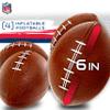 Franklin Sports NFL Mini Football Toss Target Game - NFL Door Jam Football Over the Door Target + (4) Mini Balls Set - 3 Hole Throwing Game for All Ages - Practice Passing + Aim view 3