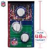 Franklin Sports NFL Mini Football Toss Target Game - NFL Door Jam Football Over the Door Target + (4) Mini Balls Set - 3 Hole Throwing Game for All Ages - Practice Passing + Aim view 4