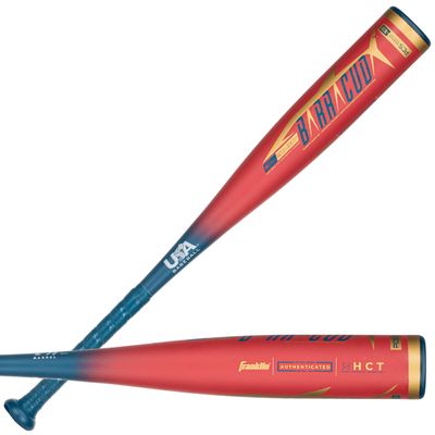 Franklin Sports Kids Metal Tball + Baseball Bat - Barracuda Youth Composite Teeball Bat - USA Baseball Certified for Boys + Girls Tee Ball - 25" inches/ 12oz - Drop -13 - Red