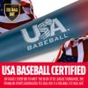 Franklin Sports Kids Metal Tball + Baseball Bat - Barracuda Youth Composite Teeball Bat - USA Baseball Certified for Boys + Girls Tee Ball - 25" inches/ 12oz - Drop -13 - Red view 3