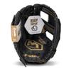 Franklin Sports Field Master Baseball + Softball Glove - Adult + Youth Glove - 11.0 Inch - Left Hand Throw - Men's + Women's - Black/Gold view 2
