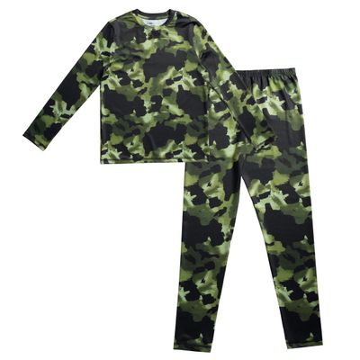 Fruit Of The Loom Boys Performance Baselayer Thermal Underwear Base Layer Set, Camo, 14-16 US