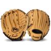 Franklin Sports Field Master Baseball + Softball Glove - Adult + Youth Glove - 14.0 Inch - Left Hand Throw - Men's + Women's - Camel Brown view 3