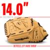 Franklin Sports Field Master Baseball + Softball Glove - Adult + Youth Glove - 14.0 Inch - Left Hand Throw - Men's + Women's - Camel Brown view 4