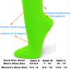 COUVER Polyester Softball Soccer Socks Baseball Football Socks for Youth Men and Women, Medium, Apple Green, 1 Pair view 2