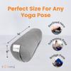 Sol Living Yoga Bolster Pillow for Restorative Yoga Meditation Bolster 100% Cotton Cylindrical Meditation Cushion Firm Yoga Cushion Bolster Washable Cover for Balance Support Asana Poses view 2