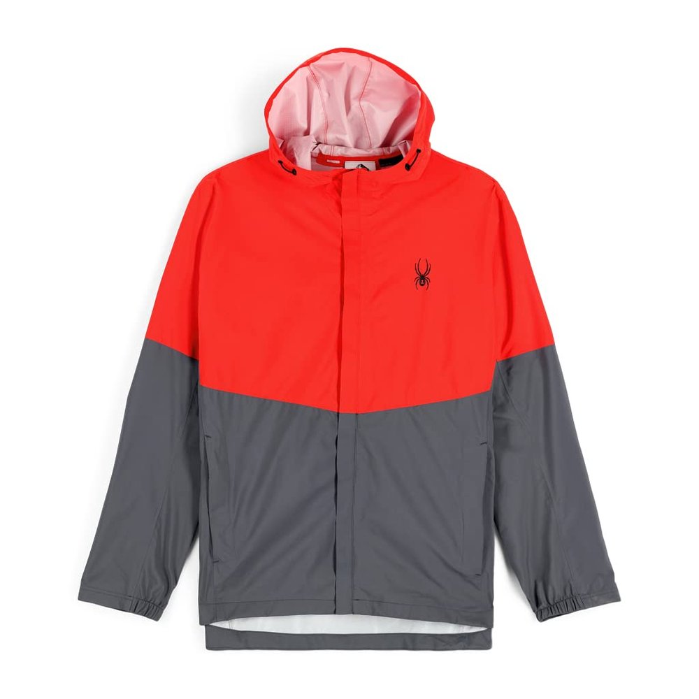 Spyder Men's Mist Rain Jacket, Volcano, Medium