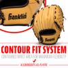 Franklin Sports Field Master Baseball + Softball Glove - Adult + Youth Glove - 10.0 Inch - Right Hand Throw - Men's + Women's - Camel Brown view 3