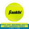 Franklin 8084353 Polyester Tennis Balls, Yellow view 2