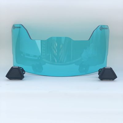 Precision Football Helmet Visor Transparent Colors // Fits Major Brands Kids, Youth & Adult Helmets // Eye Protection for Helmet and Facemask // Transparent Colors (Aqua Blue)
