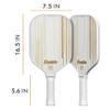 Franklin Sports Pro Pickleball Paddles - Signature Series Pro Paddle with MaxGrit Surface - USA Pickleball (USAPA) Tournament Approved - 16mm Polypropylene Core - Gold view 2