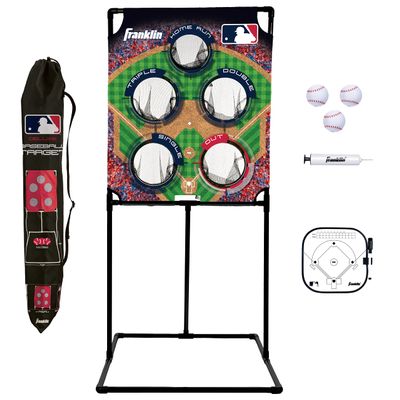Franklin Sports MLB Baseball Target Toss Game - MLB Deluxe Kids Baseball Throwing Game Target + Balls Set - Fun Toy Set for Kids