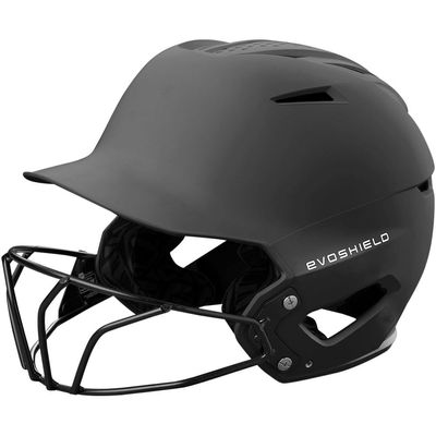 EvoShield XVT 2.0 Matte Batting Helmet with Facemask - Charcoal, Large/X-Large