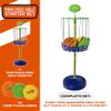 Nerf Disc Golf Starter Set - (3) Mini Golf Discs + (1) Target Basket Included - Complete Portable Set for Backyard + Beach Play view 2