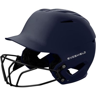 EvoShield XVT 2.0 Matte Batting Helmet with Facemask - Navy, Large/X-Large