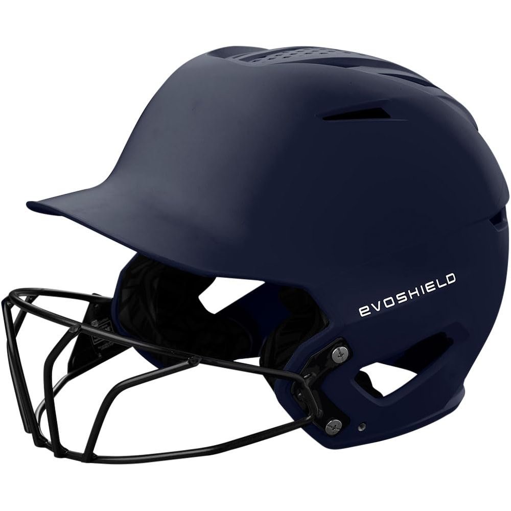 EvoShield XVT 2.0 Matte Batting Helmet with Facemask - Navy, Large/X-Large