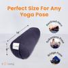 Sol Living Yoga Bolster Pillow for Restorative Yoga Meditation Bolster 100% Cotton Cylindrical Meditation Cushion Firm Cushion Bolster Washable Cover for Balance Support Asana Poses view 2