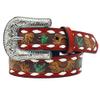 Angel Ranch Girl's Sunflower Cactus Belt, Size 20, Red view 3
