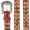 Angel Ranch Girl's Sunflower Cactus Belt, Size 20, Red view 4