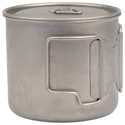 Olicamp Titanium Space Saver Camping Mug with Lid, 550 mL