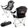 Picnic TIME NFL Reclining Camp, Beach Adults, Sports Chair with Carry Bag, 36 x 33 x 42, Black with Gray Accents (803-00-175-074-2) view 1