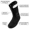 Alpine Swiss Men's Snowboard Boots | Waterproof, Custom-Fit Liner, Medium Flex for All-Mountain Riding, Winter Snow Boots Black White 7 M US view 4