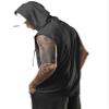 Aixdir Sleeveless Hoodies Men Workout Shirt Sleeveless Hoody Muscle Tank Hoodie Dark Grey view 4