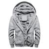 Vogrtcc Men Hoodies Winter Thick Warm Fleece Zipper Coat Male Streetwear Hoodies Sweatshirts view 4