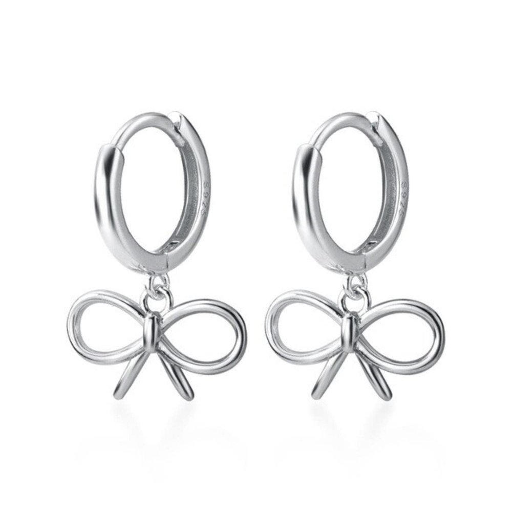 DAOMEI Real 925 Sterling Silver Earrings Women Fashion Heart/Star Small Love Stud Ear Clip Jewelry Gift