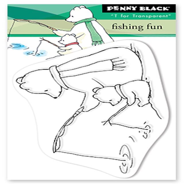 Penny Black 30-944 Fishing Fun Clear Stamp Set