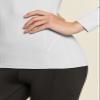 TSLA Women's Thermal Long Sleeve Tops, Mock Turtle & Crew Neck Shirts, Fleece Lined Compression Base Layer, Mock 2pack White/White, X-Small view 4