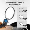 Bike Mirror, 2 Pcs 360 Rotatable Bar End Bicycle Mirrors for Handlebars, Wide Angle Convex Bike Mirrors Handlebar Rearview Mirror Bike Mirrors for Handlebar End Mount Mountain Road Adult Bike Cycling view 3