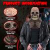 Bulex Halloween Scary Skull Mask Realistic Face Skeleton Headgear Creepy Biochemical Latex Horror Mask Adult for Halloween Cosplay view 2