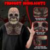 Bulex Halloween Scary Skull Mask Realistic Face Skeleton Headgear Creepy Biochemical Latex Horror Mask Adult for Halloween Cosplay view 3