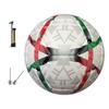 XEDGE Official Size Soccer Ball,Size 5 Training Ball for Girls,Boys,Youth Teenagers,Adults,Machine Stitched for Indoor Outdoor Play (Red Green, Size 5) view 4