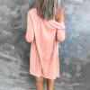 XUNRYAN Womens Long Sleeve Cardigans Fall Fashion 2022 Sweaters Open Front Casual Button Down Jacket Mid Long Thin Coat view 3