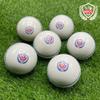 6 White Synthetic Cricket Balls with Seam 90g Weight Hand Stitched for Indoor/Outdoor | Game | Coaching | Bowling Machine | Cricket Lite Safe for Bounce Swing Spin (6) view 2