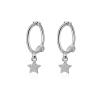 DAOMEI Real 925 Sterling Silver Earrings Women Fashion Heart/Star Small Love Stud Ear Clip Jewelry Gift view 1