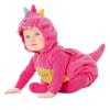 Toddler Winter Jacket Infant Baby Coat Romper Girls Dinosaur Cartoon Boys Bodysuit Hoodie Fleece (Hot Pink, 3-6 Months) view 1