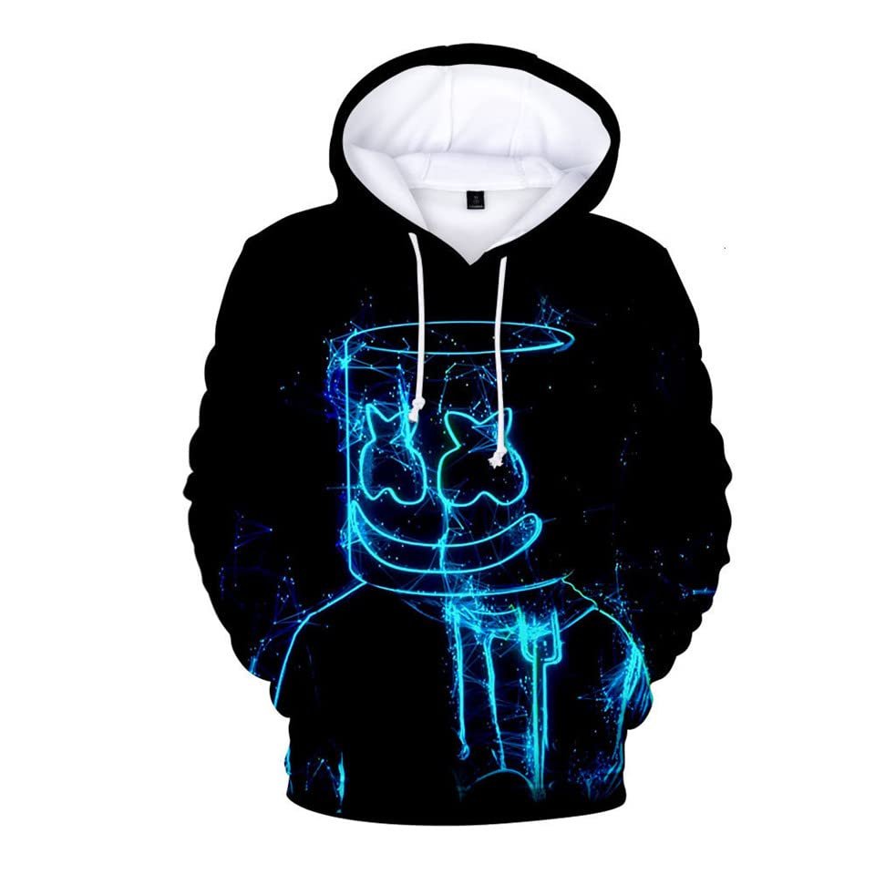 Sudadera Con Capucha Para Hombre, Con Estampado 3d De DJ, Chaqueta De Dibujos Animados, Abrigo, Ropa De Gran Tamao,WH278,XX