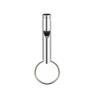 Camping Whistle with Keychain Aluminum Emergency Survival Whistle for Camping Hiking Hunting Outdoors Sport - Silver view 1