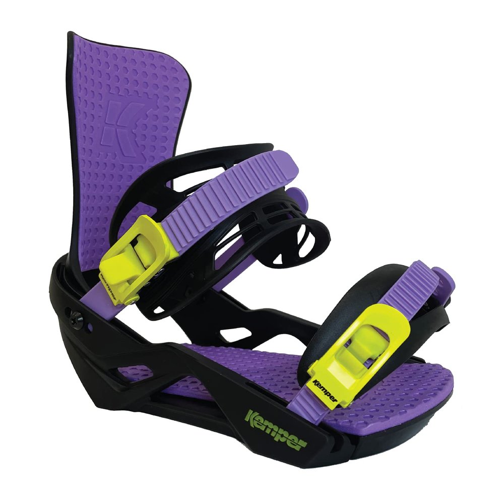 Kemper Unisex Freestyle Snowboard Bindings 2022/2023 - Black | Small/Medium