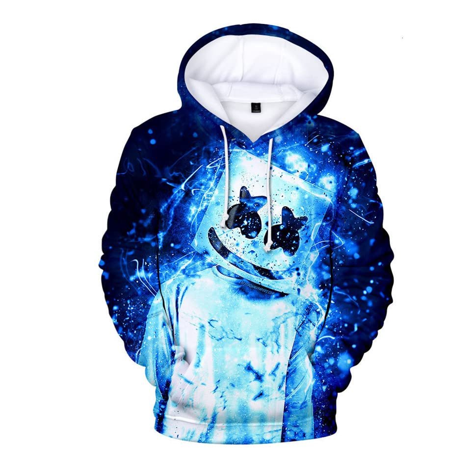 Sudadera Con Capucha Para Hombre, Con Estampado 3d De DJ, Chaqueta De Dibujos Animados, Abrigo, Ropa De Gran Tamao,WH277,XS