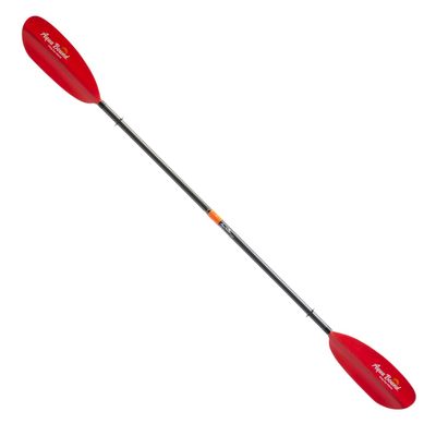 AQUA BOUND Sting Ray Hybrid 2-Piece Versa-Lok Kayak Paddle Carbon Shaft, Reinforced Nylon Dihedral Blades, Adjustable Versa-Lok Length and Feathering for Flatwater Touring & Recreation (230 cm)