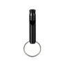 Camping Whistle with Keychain Aluminum Emergency Survival Whistle for Camping Hiking Hunting Outdoors Sport - Black view 1