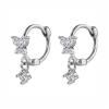 DAOMEI Real 925 Sterling Silver Earrings Women Fashion Heart/Star Small Love Stud Ear Clip Jewelry Gift view 1